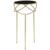 Mauro Ferretti tavolino Ring Ø 40x80 cm oro nero