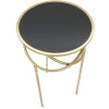 Mauro Ferretti tavolino Ring Ø 40x80 cm oro nero