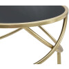 Mauro Ferretti tavolino Ring Ø 40x80 cm oro nero