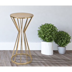 Mauro Ferretti tavolino Stick Glam Ø 38x80 cm oro