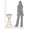 Mauro Ferretti tavolino Stick Glam Ø 38x80 cm oro