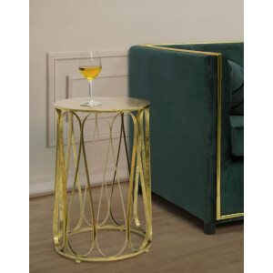 Mauro Ferretti tavolino Venezia Ø 37x58 cm oro