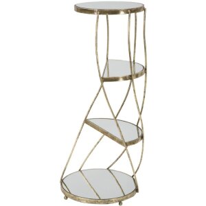 Mauro Ferretti tavolino Twisty Ø 38x86 cm oro
