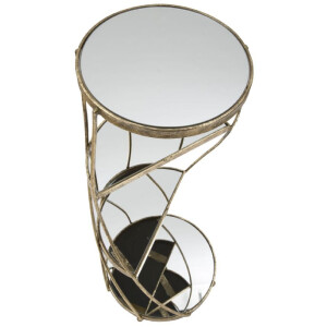 Mauro Ferretti tavolino Twisty Ø 38x86 cm oro