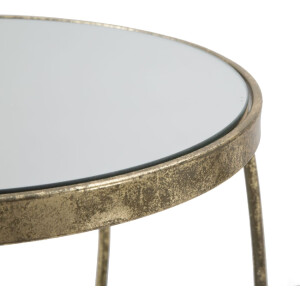 Mauro Ferretti tavolino Twisty Ø 38x86 cm oro