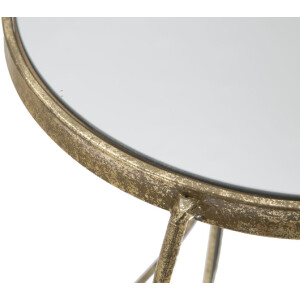 Mauro Ferretti tavolino Twisty Ø 38x86 cm oro