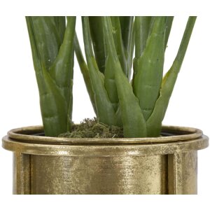 Mauro Ferretti set di 2 portafiori Ø 27x62 e 21,5x52 cm oro