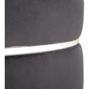 Mauro Ferretti sgabello Paris Ø 35x40,5 cm grigio argento