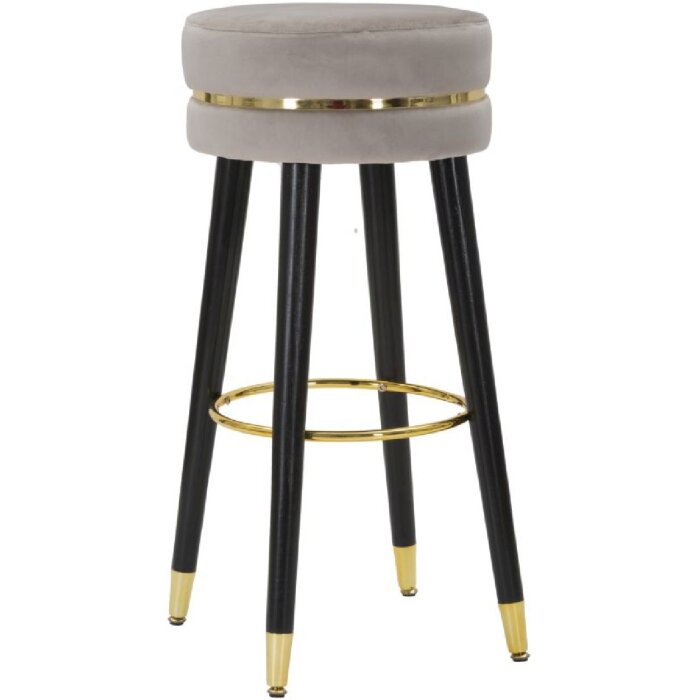 Mauro Ferretti sgabello da bar Paris Ø 35x74 cm grigio nero oro
