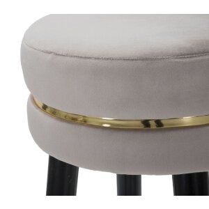 Mauro Ferretti sgabello da bar Paris Ø 35x74 cm grigio nero oro