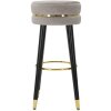 Mauro Ferretti sgabello da bar Paris Ø 35x74 cm grigio nero oro