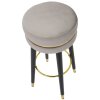 Mauro Ferretti sgabello da bar Paris Ø 35x74 cm grigio nero oro