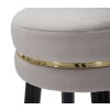 Mauro Ferretti sgabello da bar Paris Ø 35x74 cm grigio nero oro
