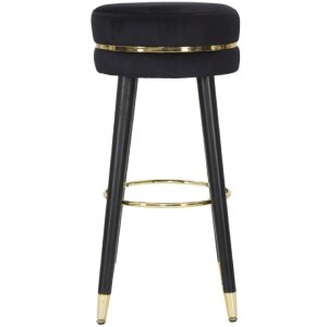 Mauro Ferretti sgabello da bar Paris Ø 35x74 cm nero oro