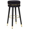 Mauro Ferretti sgabello da bar Paris Ø 35x74 cm nero oro