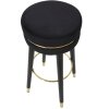 Mauro Ferretti sgabello da bar Paris Ø 35x74 cm nero oro