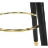 Mauro Ferretti sgabello da bar Paris Ø 35x74 cm nero oro