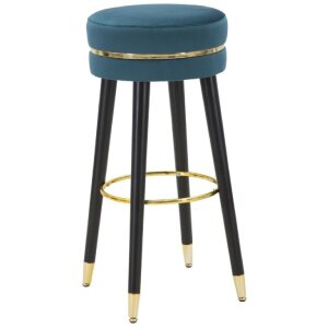 Mauro Ferretti sgabello Paris Ø 35x74 cm nero oro...