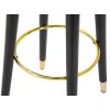 Mauro Ferretti sgabello Paris Ø 35x74 cm nero oro petrolio