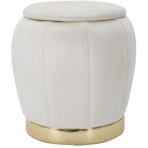 Mauro Ferretti sgabello Paris Ø 43x43 cm crema oro