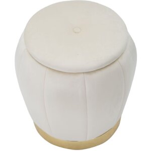 Mauro Ferretti sgabello Paris Ø 43x43 cm crema oro