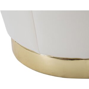 Mauro Ferretti sgabello Paris Ø 43x43 cm crema oro