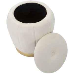 Mauro Ferretti sgabello Paris Ø 43x43 cm crema oro