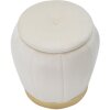 Mauro Ferretti sgabello Paris Ø 43x43 cm crema oro