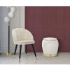 Mauro Ferretti sgabello Paris Ø 43x43 cm crema oro