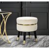 Mauro Ferretti sgabello Paris Ø 35x40,5 cm crema nero