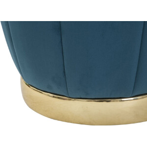 Mauro Ferretti sgabello Paris Ø 43x43 cm oro petrolio