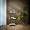 Mauro Ferretti carrello di servizio Arex Ø 40x41,5x82 cm nero marrone