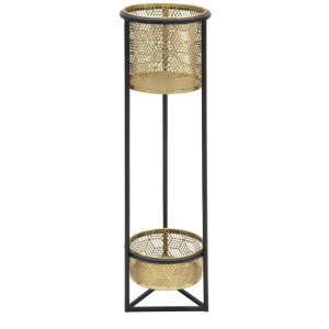Mauro Ferretti piantana Doppio Ø 23x80 cm nero oro