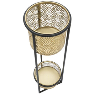 Mauro Ferretti piantana Doppio Ø 23x80 cm nero oro