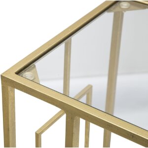 Tavolo da divano Mauro Ferretti 40,5x25,5x60 cm oro