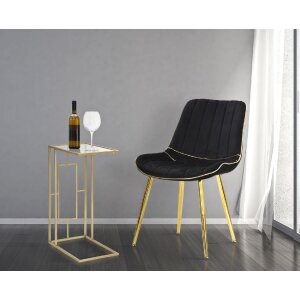 Tavolo da divano Mauro Ferretti 40,5x25,5x60 cm oro