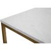 Mauro Ferretti tavolino Doppio Marmo 47x47x60 cm bianco oro