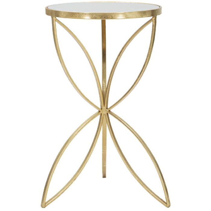 Mauro Ferretti tavolino butterfly Ø 35x60 cm oro argento