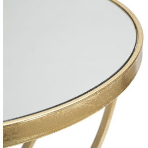Mauro Ferretti tavolino butterfly Ø 35x60 cm oro argento