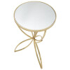 Mauro Ferretti tavolino butterfly Ø 35x60 cm oro argento