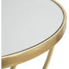 Mauro Ferretti tavolino butterfly Ø 35x60 cm oro argento