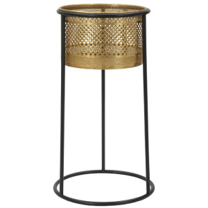 Mauro Ferretti portafiori singolo Ø 25x50 cm oro nero