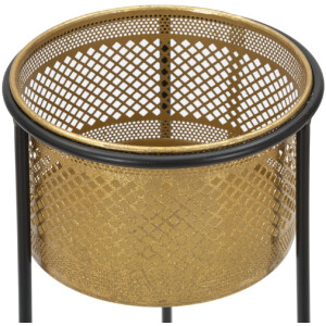 Mauro Ferretti portafiori singolo Ø 25x50 cm oro nero