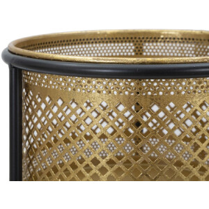 Mauro Ferretti portafiori singolo Ø 25x50 cm oro nero