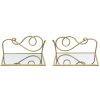 Mauro Ferretti mensola da parete set di 2 41,5x18x20,5 cm oro