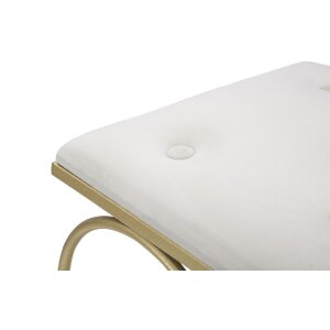 Mauro Ferretti sgabello cuore 50x37,5x51,5 cm oro crema