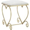 Mauro Ferretti sgabello cuore 50x37,5x51,5 cm oro crema