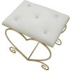 Mauro Ferretti sgabello cuore 50x37,5x51,5 cm oro crema
