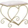 Mauro Ferretti sgabello cuore 50x37,5x51,5 cm oro rosa