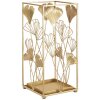 Mauro Ferretti portaombrelli foglia oro 22,5x22,5x48,5 cm oro